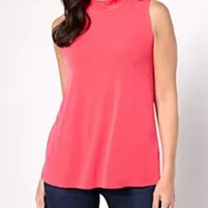 Susan Graver Orange Sleeveless Tank Top